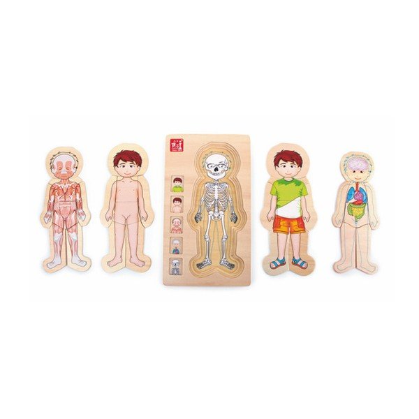 Puzzle a inserimento in legno Tim - Legler