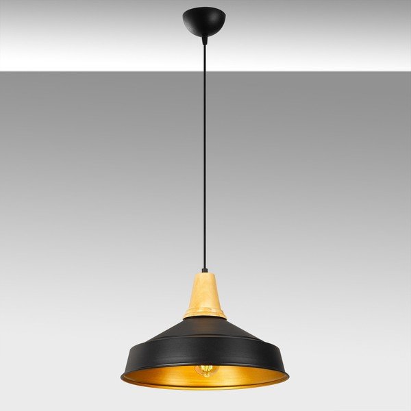 Apparecchio a sospensione in metallo nero Opviq luci Efse - Opviq lights-image-1