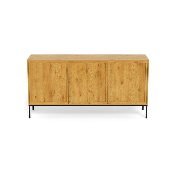 Credenza di colore naturale con effetto rovere 158x80x40 cm Palmdale – Actona-image-3