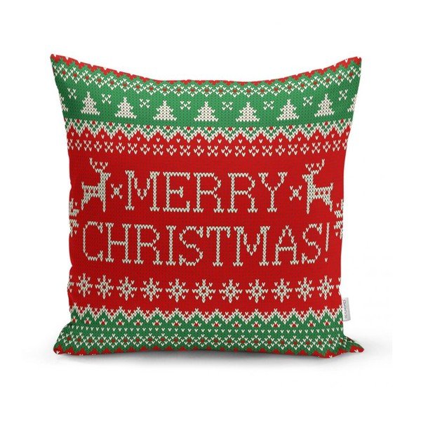 Set di 4 federe natalizie e runner da tavola Buon Natale - Minimalist Cushion Covers-image-3