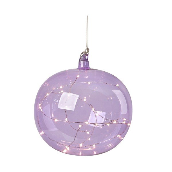 Decorazione luminosa natalizia viola da appendere ø 18 cm Lina - Markslöjd