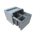 Cassonetto integrato per rifiuti differenziati 18 + 18 + 8 + 8 l City - Elletipi