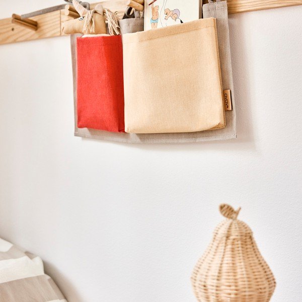 Organizer da appendere in tessuto 40x2x24 cm Saga – OYOY Mini-image-1