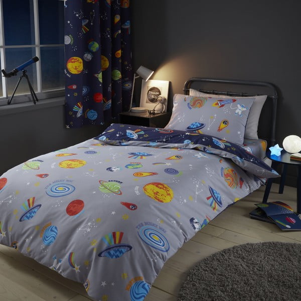Biancheria da letto singola per bambini 135x200 cm Lost In Space - Catherine Lansfield-image-2