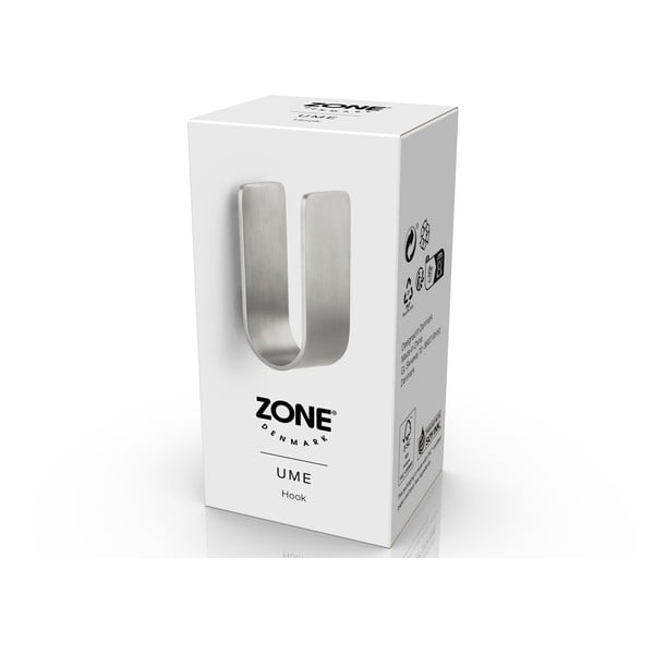 Gancio da parete color argento opaco in metallo Ume – Zone-image-4