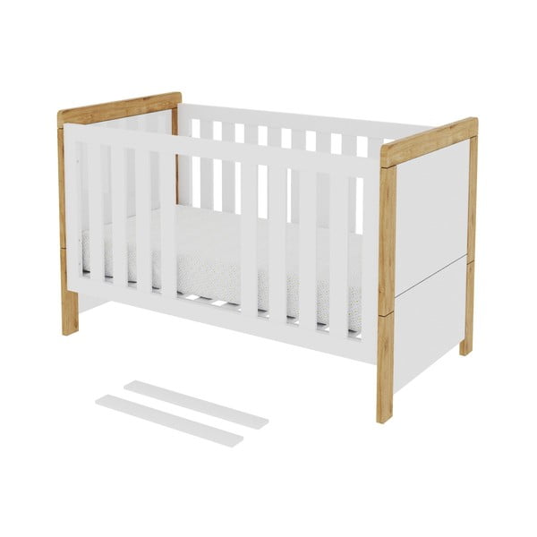 Lettino variabile bianco, 70 x 140 cm Oakie - Pinio-image-2