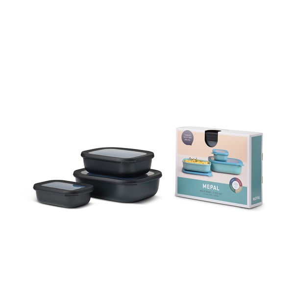 Scatole per alimenti in set da 3 Cirqula - Mepal-image-2