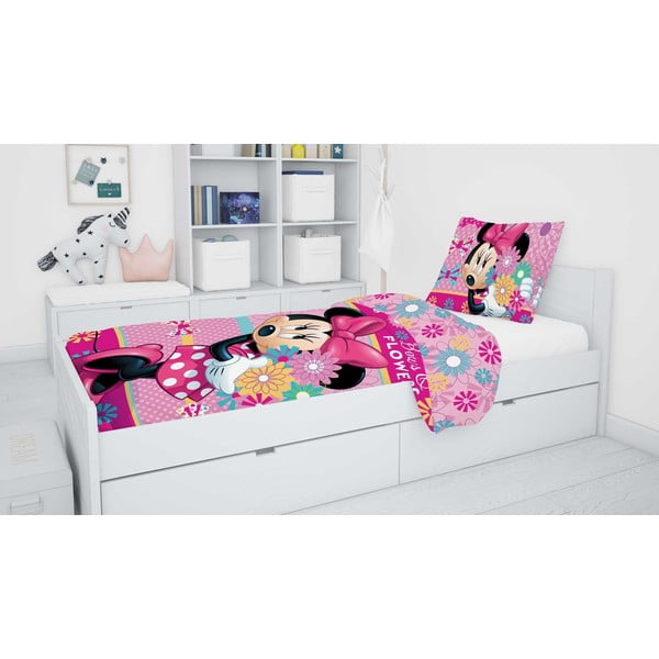 Biancheria da letto per bambini in cotone per letto singolo 140x200 cm Minnie - Jerry Fabrics-image-1