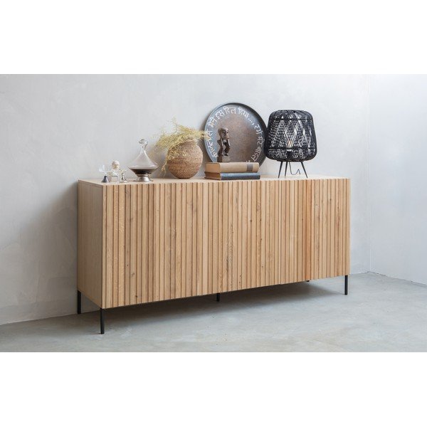 Lampada da tavolo in bambù nero , ø 36 cm Moza - WOOOD-image-1