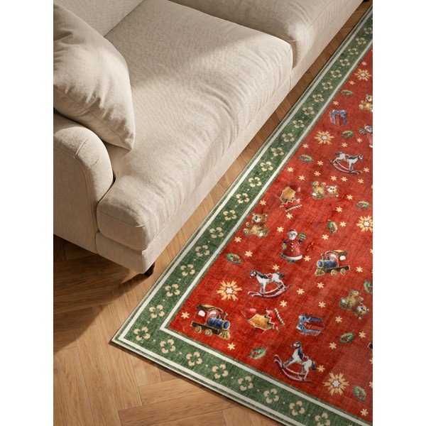 Tappeto rosso/verde a tema natalizio 160x230 cm Toy's Delight Nostalgic Noel Red Green – Villeroy&Boch-image-2
