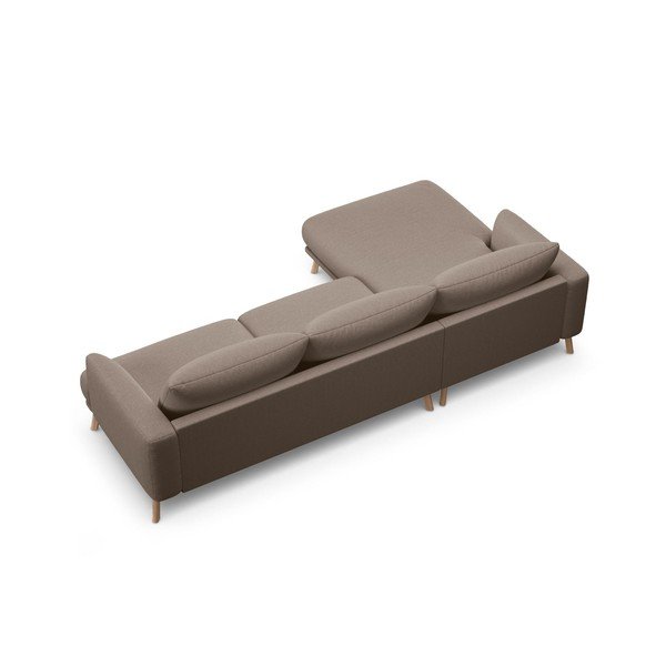 Divano angolare grigio tortora (con penisola a sinistra/con chaise lounge) Naomi – Micadoni -image-2