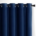 Tenda parzialmente oscurante blu scuro in velluto 140x245 cm Eyelets – Restilo