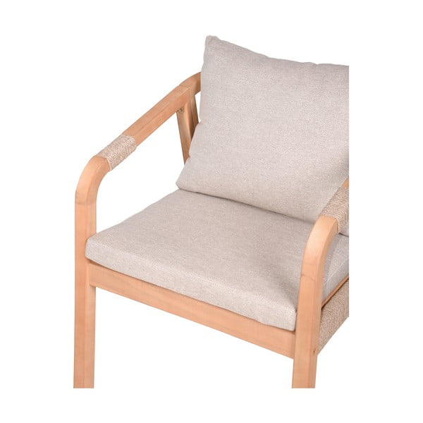 Sedie da esterno in set di colore naturale in legno massiccio 2 pz Bogota – Garden Pleasure-image-2