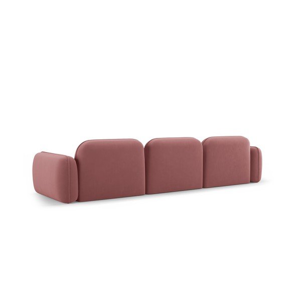 Divano in velluto rosa 320 cm Audrey - Interieurs 86-image-3