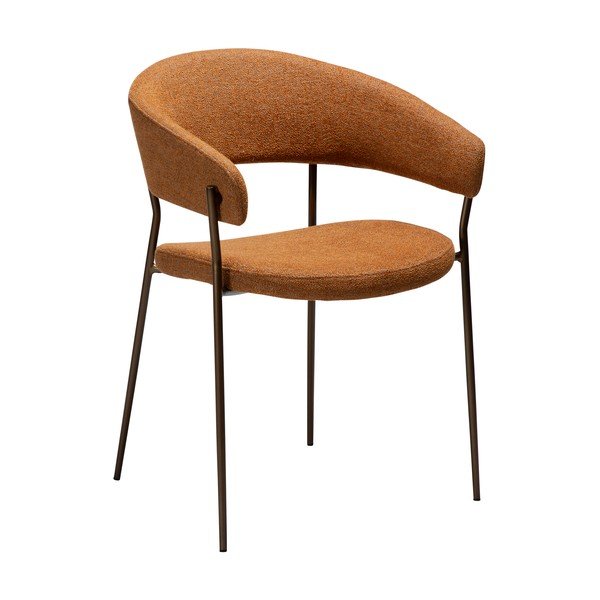 Sedia da pranzo arancione con braccioli Reboot – DAN-FORM Denmark