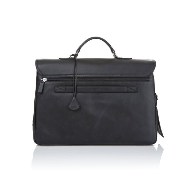 Cartella da uomo in pelle di vitello nera Brief - Ferruccio Laconi-image-2