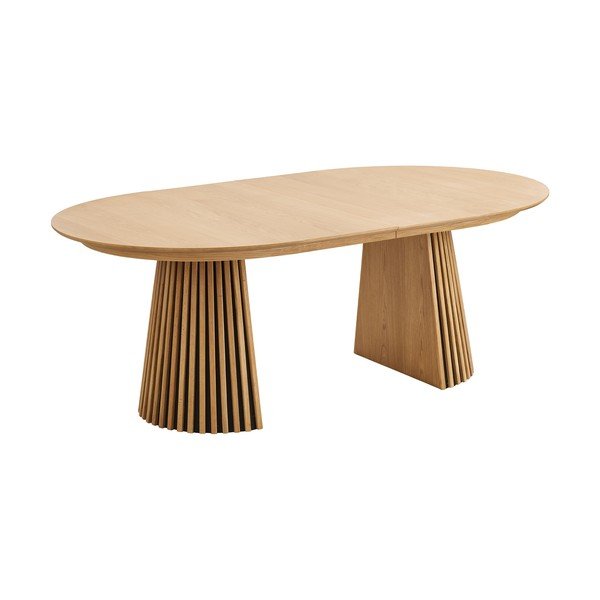 Tavolo da pranzo con effetto rovere allungabile con estensione Osaka – House Nordic