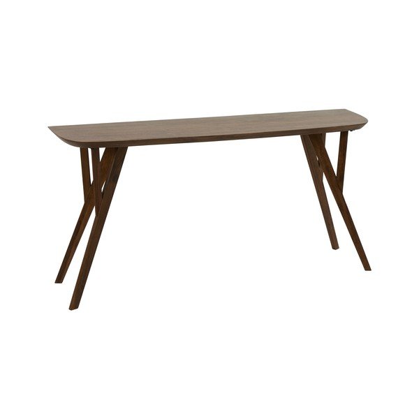 Tavolo consolle colore naturale scuro in acacia massiccia 44x160 cm Quenza – Light & Living