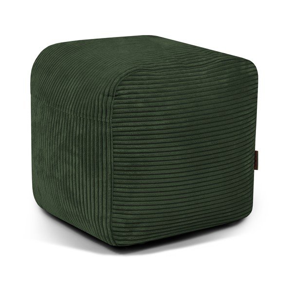 Puof a sacco verde con rivestimento in velluto a coste Plus 50 Lounge – SLOWDOWN