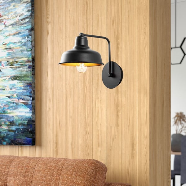 Lampada da parete nera Berceste – Opviq lights-image-1