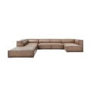 Divano angolare in pelle marrone chiaro (angolo sinistro) Madame - Windsor & Co Sofas