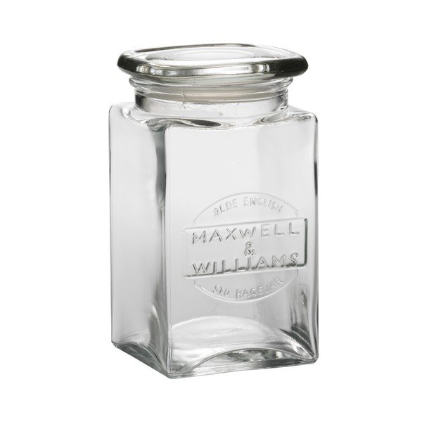 Sada dvou skleněných dóz Maxwell & Williams Jar, 1 l