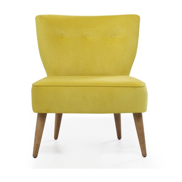 Poltrona imbottita gialla Molly - Balcab Home