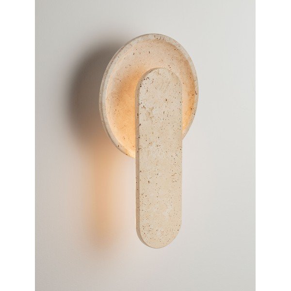 Lampada da parete LED beige in pietra Mavis – Nova Luce-image-1