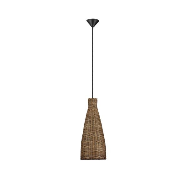 Lampadario di colore naturale in rattan ø 19,5 cm Rielo – Nova Luce