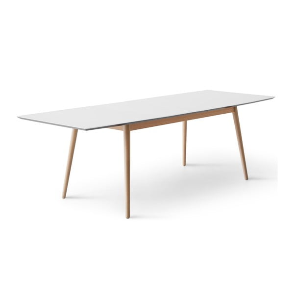 Tavolo da pranzo estensibile con piano bianco e pannello extra 90x165 cm Meza - Hammel Furniture-image-2