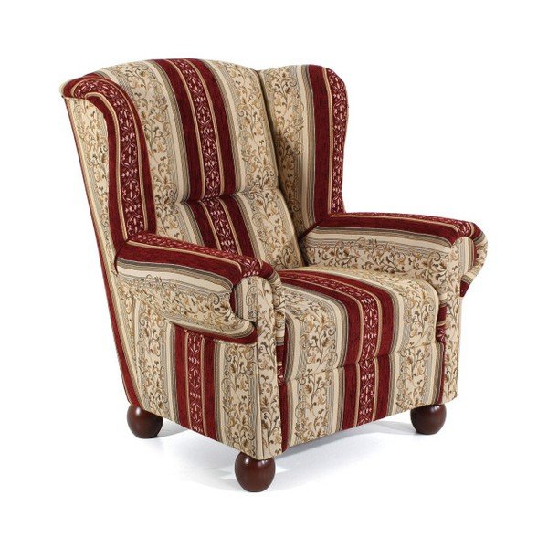Poltrona a motivi rossi Monarch Chenille - Max Winzer