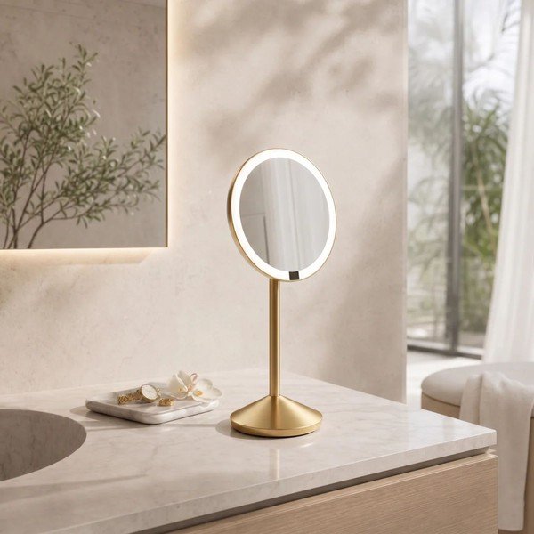 Specchio per make-up con illuminazione/con ingrandimento (con ingrandimento 5x) ø 12 cm – simplehuman-image-1