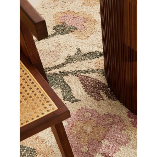 Passatoia color crema in iuta tessuta a mano 80x200 cm Roya Violette – Elle Decoration-image-3