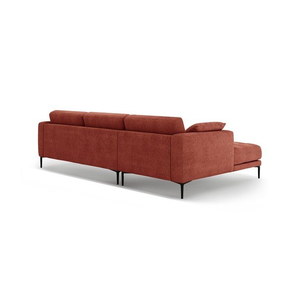 Divano angolare color mattone (con penisola a sinistra/con chaise lounge) Bemy – Micadoni -image-2