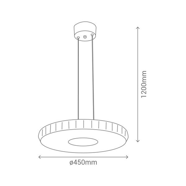 Apparecchio a sospensione Stern, ø 45 cm - SULION-image-3
