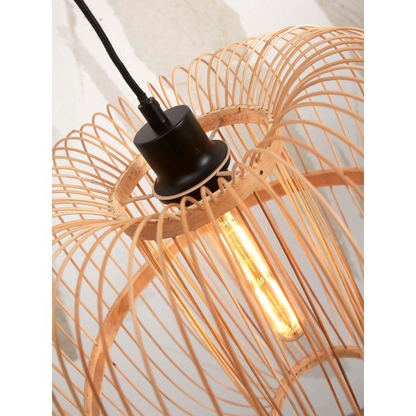 Lampada da terra con paralume in bambù di colore naturale (altezza 150 cm) Hokkaido - Good&Mojo-image-4