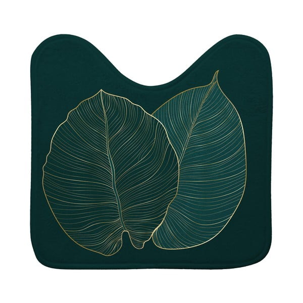 Tappetino da bagno verde scuro 45x45 cm Jade - douceur d'intérieur