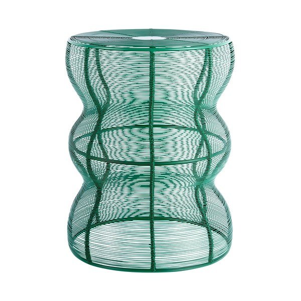 Tavolino rotondo in metallo ø 30 cm Cuerda Onda – Leitmotiv