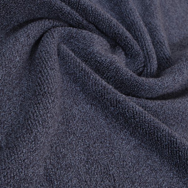 Asciugamano in cotone blu scuro, 50 x 90 cm Marvin - Foutastic-image-1