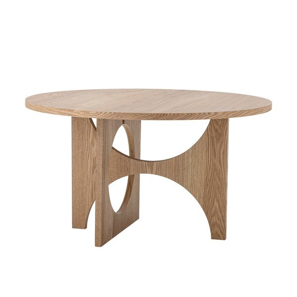 Tavolino da salotto rotondo di colore naturale con effetto abete ø 80 cm Alden – Bloomingville-image-4