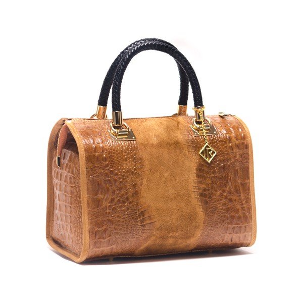 Kožená kabelka Isabella Rhea 822 Cognac-image-3