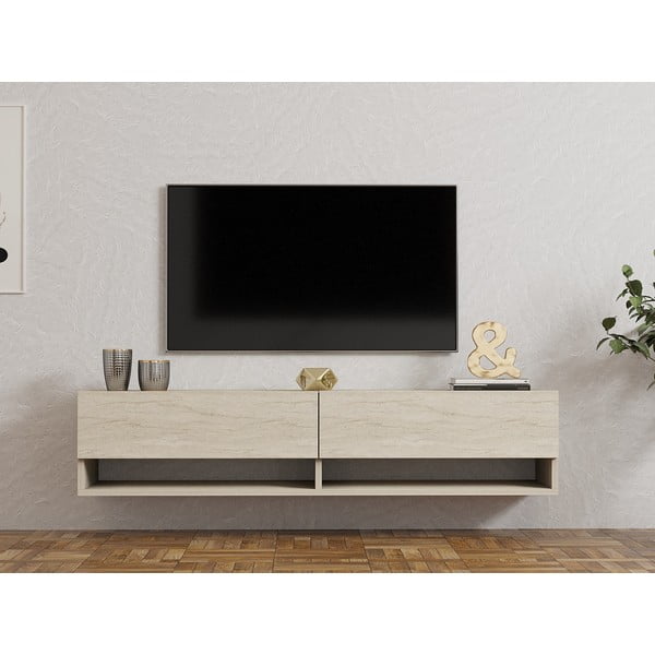 Mobile TV beige 141x31x30 cm Arges - Kalune Design-image-3