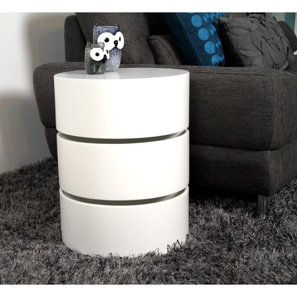Tavolino bianco , ⌀ 40 cm Pop - Actona-image-3