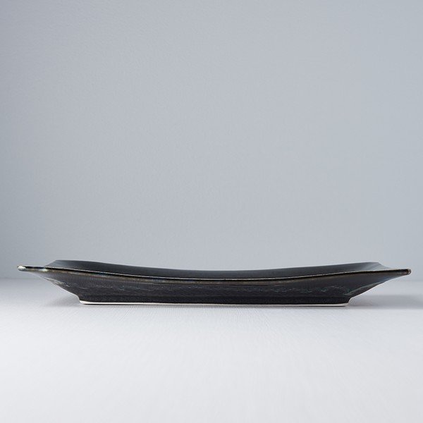 Piatto in ceramica blu scuro, 33 x 19 cm Matt - MIJ-image-2