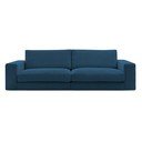 Divano blu scuro con rivestimento in velluto a coste 274 cm Leonard – Bobochic Paris