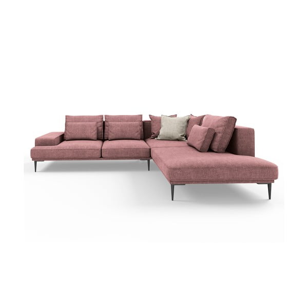 Divano letto angolare rosa, angolo destro Liege - Interieurs 86-image-2