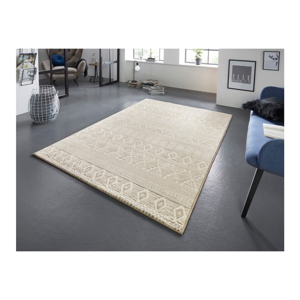 Tappeto crema chiaro Arty Roanne, 200 x 290 cm - Elle Decoration-image-1