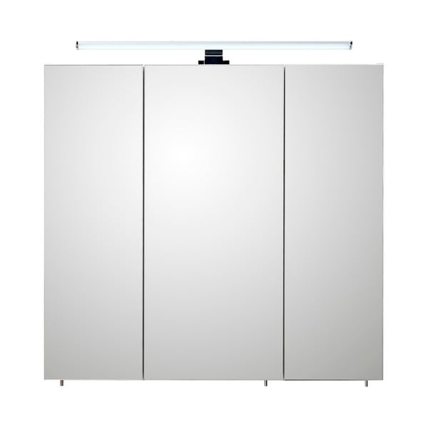 Mobile bagno sospeso bianco con specchio 75x70 cm Set 360 - Pelipal