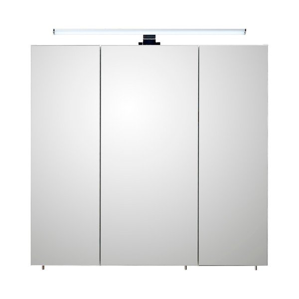 Mobile bagno sospeso bianco con specchio 75x70 cm Set 360 - Pelipal