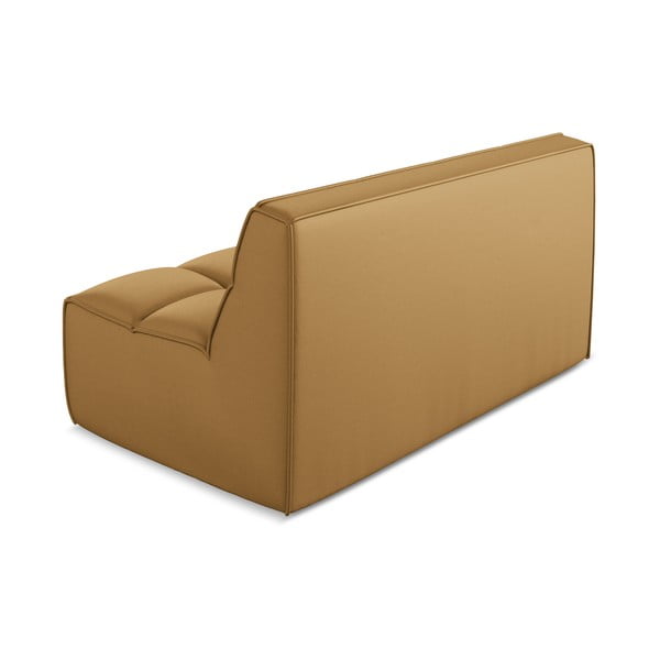 Parte divano componibile con rivestimento in finta pelle Kalai – Makamii-image-3